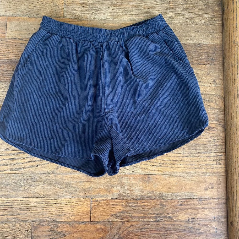 Deep Blue Corduroy Shorts